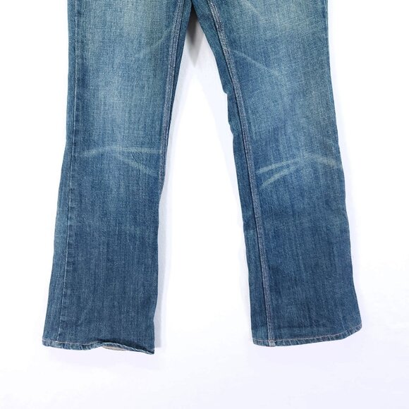 Seven 7 For All Mankind All Over Pink Stitching Jeans Womens Size 28X29 Bootcut - Picture 11 of 16